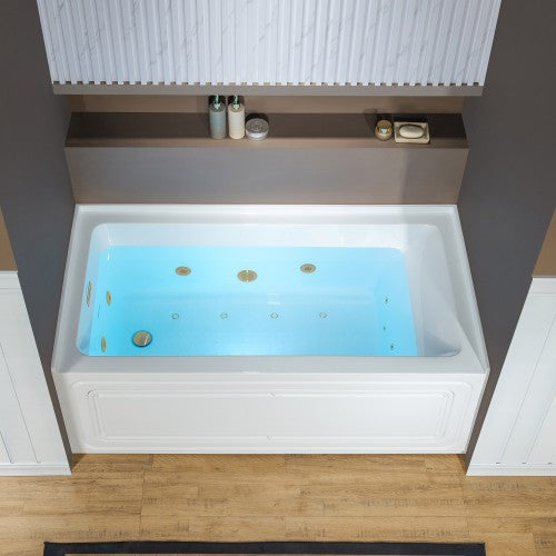 Acrylic White Bathtub Brushed 1