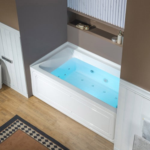 Acrylic White Bathtub Chrome 2