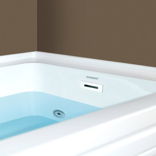 Acrylic White Bathtub Chrome 4