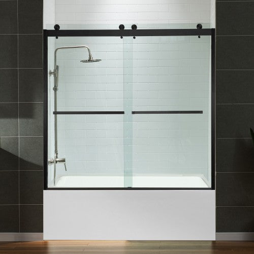 Stainless Steel Matte Black Shower Door Matte Black 1