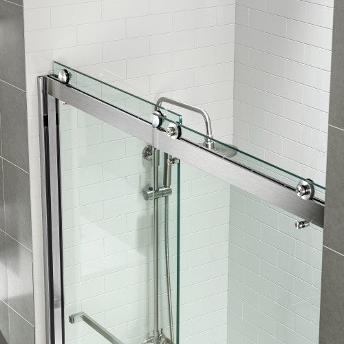 Stainless Steel Brushed Nickel Shower Door Brushed Nickel 10
