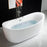 Acrylic White Bathtub Chrome 2