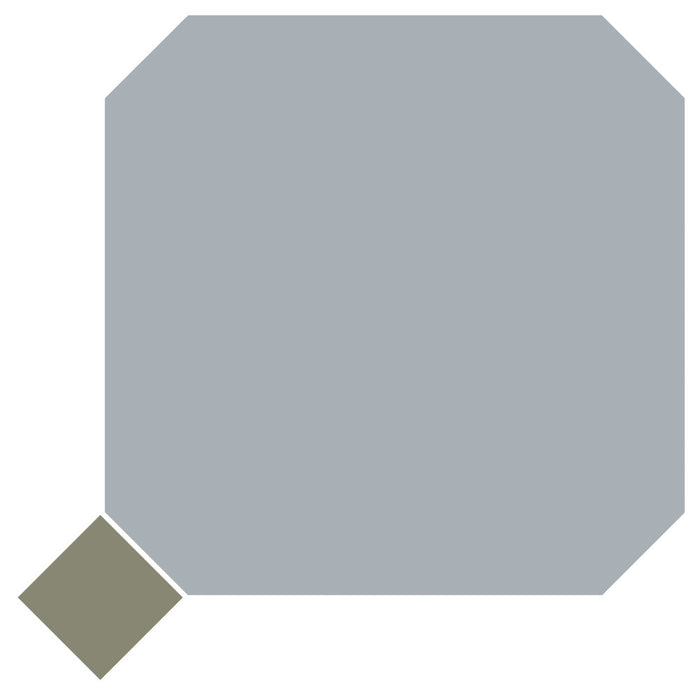 Vaudeville Porcelain Octagon Humo with Taco Oliva Tile Matte 3