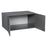 Wallkitchens Wood Grey Glossy Wall Cabinet Grey Glossy 2