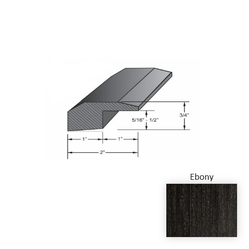 Oakmont Wood Ebony Hardwood Moulding / Trim Aluminum Oxide 1