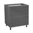 Wallkitchens Wood Grey Glossy Base Cabinet Grey Glossy 1