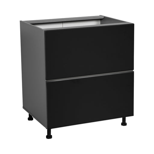 Wallkitchens Wood Black Matte Base Cabinet Black Matte 1