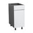 Wallkitchens Wood White Glossy Base Cabinet White Glossy 1