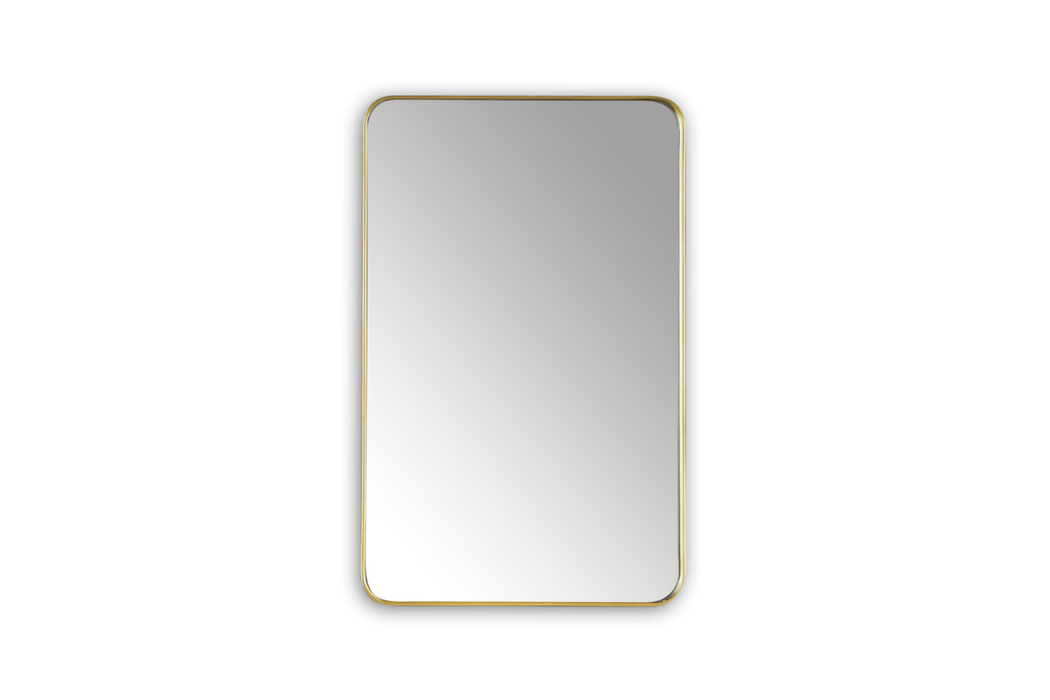 High Density Fiberboard (HDF) Gold Bathroom Mirror 1