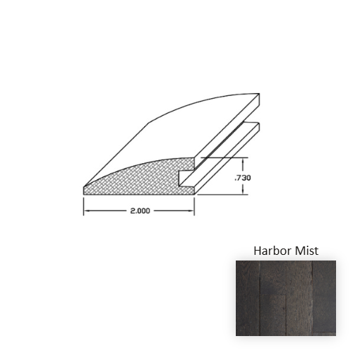 Wexford Wood Harbor Mist Hardwood Moulding / Trim Wire Brushed 1