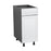 Wallkitchens Wood White Matte Base Cabinet White Matte 1