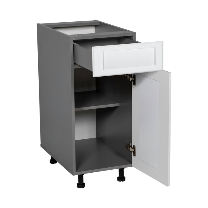 Wallkitchens Wood White Matte Base Cabinet White Matte 2