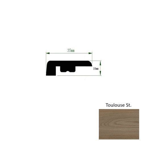 French Quarter Toulouse St. Luxury Vinyl Moulding / Trim - 94" End Cap