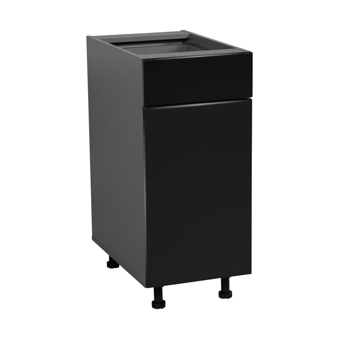Wallkitchens Wood Black Matte Base Cabinet Black Matte 1