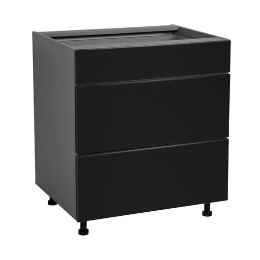 Wallkitchens Wood Black Matte Base Cabinet Black Matte 1