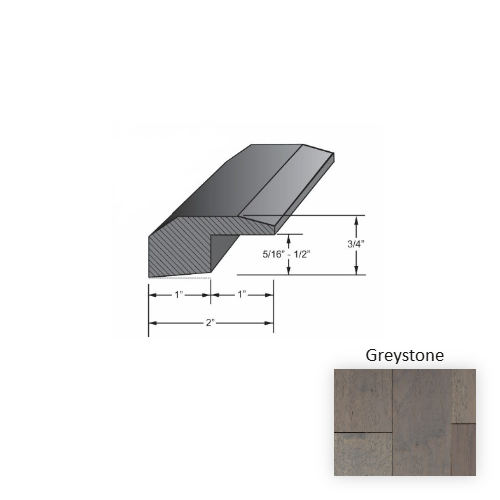 Hadley Wood Greystone Hardwood Moulding / Trim Aluminum Oxide 1