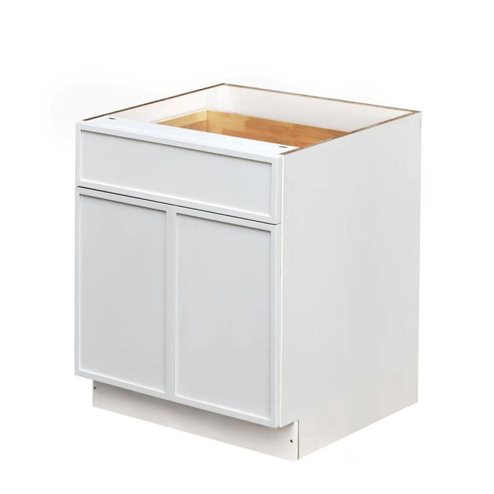 Shady White Wood Base Cabinet 1