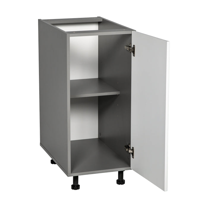 Wallkitchens Wood White Glossy Base Cabinet White Glossy 2
