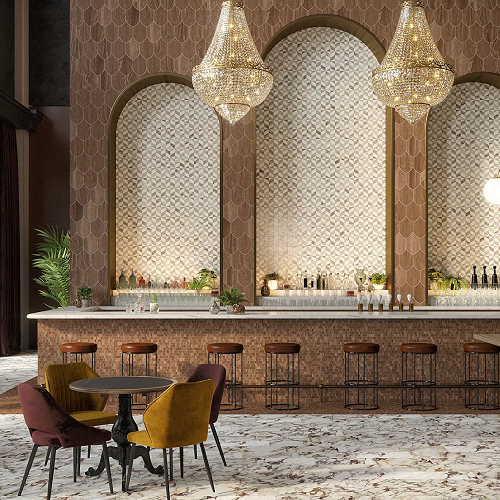 Eternal By Jeffrey Court Mosaic Honed Marble