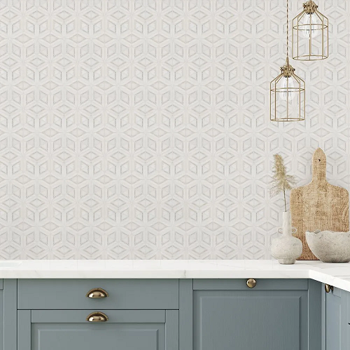 Eternal By Jeffrey Court Mosaic Glossy & Semi Polished Marble