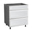 Wallkitchens Wood White Matte Base Cabinet White Matte 1