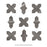Istanbul Porcelain Templar Shield Night with Night Cross Tile Mixed 4