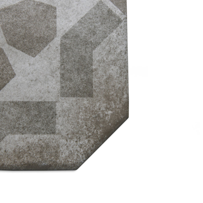 Laverton Porcelain Octagon Deco Sombra with Taco Gris Tile Matte 12