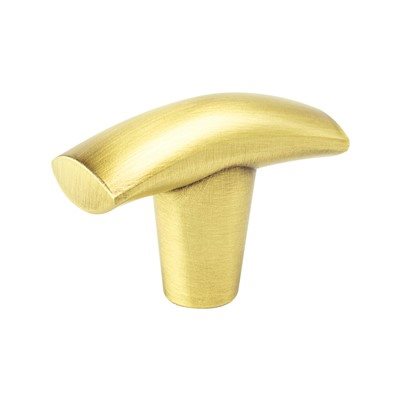 Meadow Aluminum Satin Gold Cabinet Knob  1
