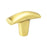 Meadow Aluminum Satin Gold Cabinet Knob  1