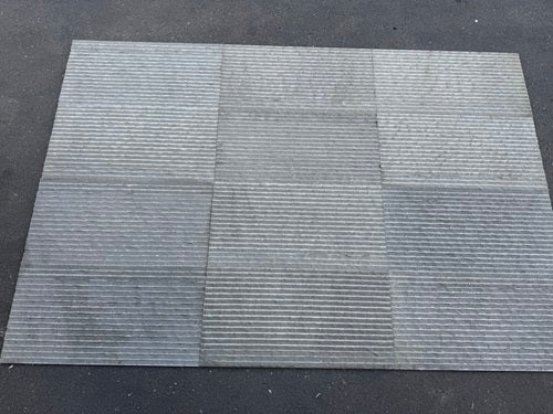 Basalt Gray Waterfall Basalt Tile - 12" x 24"
