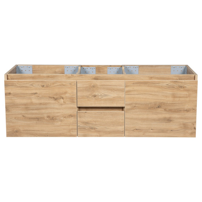 Niagara Wood Natural Teak Matte Bathroom Vanity Natural Teak Matte 4