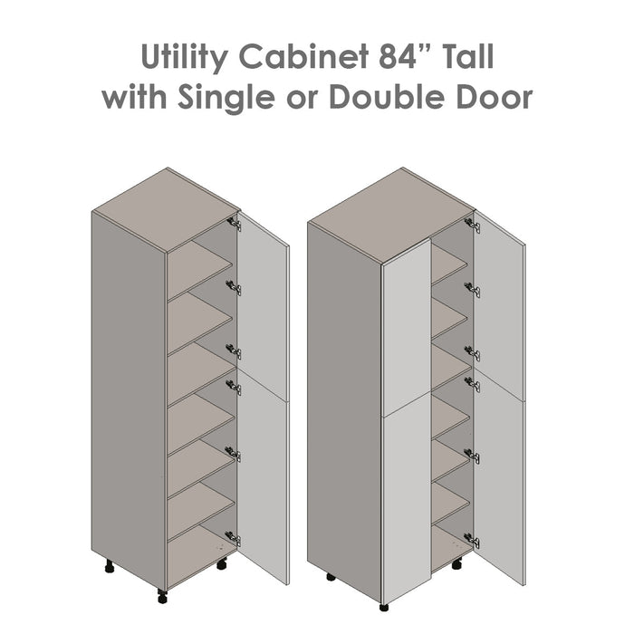 Wallkitchens Wood Black Matte Pantry Cabinet Black Matte 4