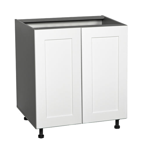 Wallkitchens Wood White Matte Base Cabinet White Matte 1