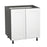 Wallkitchens Wood White Matte Base Cabinet White Matte 1