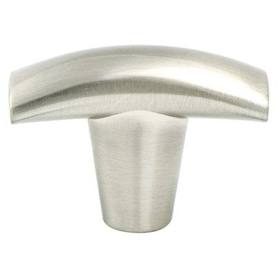 Meadow Aluminum Brushed Nickel Cabinet Knob  1