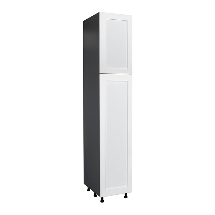 Wallkitchens Wood White Matte Pantry Cabinet White Matte 1