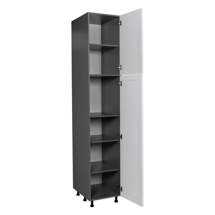Wallkitchens Wood White Matte Pantry Cabinet White Matte 2
