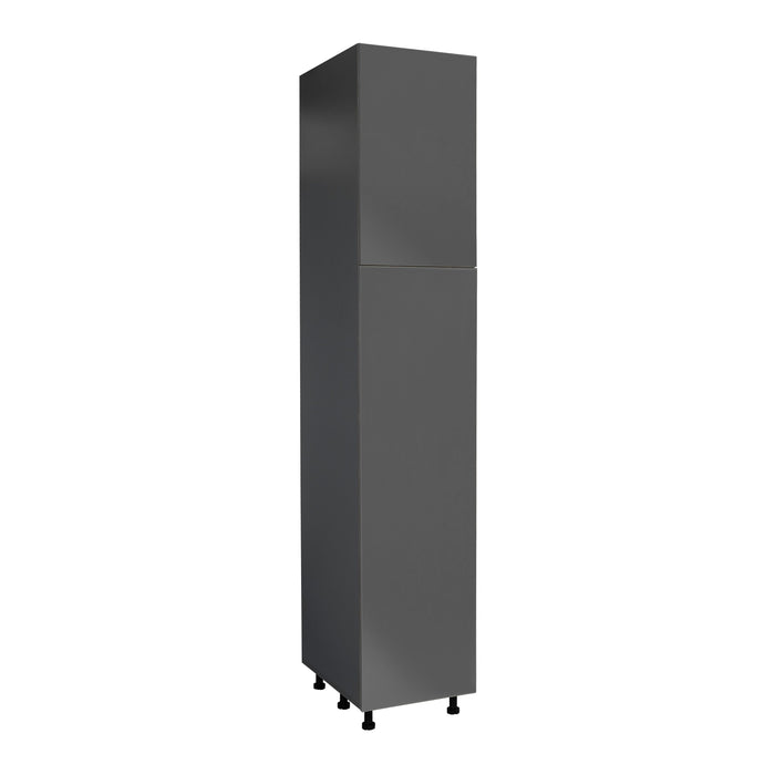 Wallkitchens Wood Grey Glossy Pantry Cabinet Grey Glossy 1