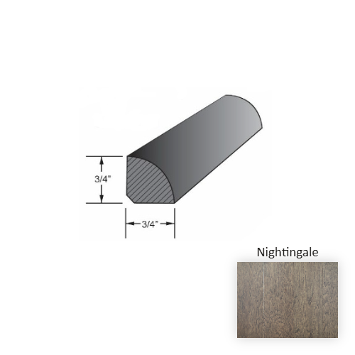 Parkmore Nightingale Hardwood Moulding / Trim - 3/4" x 78" Quarter Round