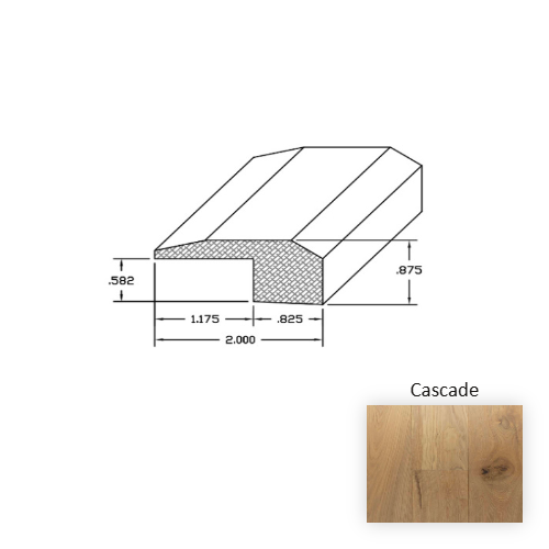 Wexford Wood Cascade Hardwood Moulding / Trim Wire Brushed 1
