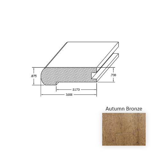 Wexford Wood Autumn Bronze Hardwood Moulding / Trim Wire Brushed 1