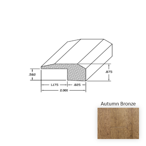 Wexford Wood Autumn Bronze Hardwood Moulding / Trim Wire Brushed 1