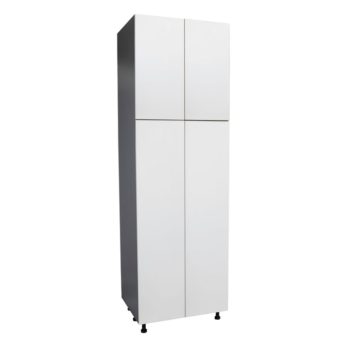Wallkitchens Wood White Glossy Pantry Cabinet White Glossy 1