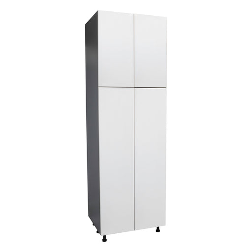 Wallkitchens Wood White Glossy Pantry Cabinet White Glossy 1