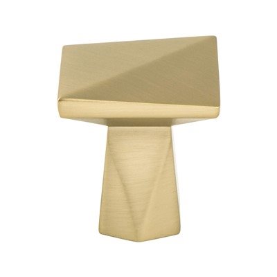 Swagger Zinc Modern Brushed Gold Cabinet Knob  1