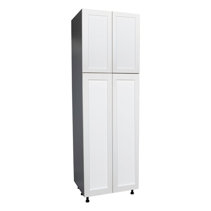 Wallkitchens Wood White Matte Pantry Cabinet White Matte 1