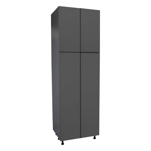 Wallkitchens Wood Grey Glossy Pantry Cabinet Grey Glossy 1
