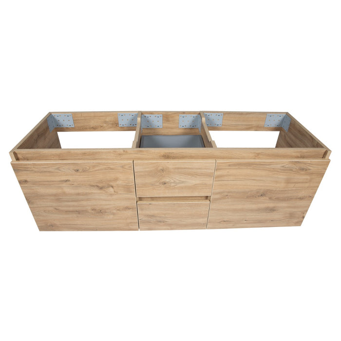 Niagara Wood Natural Teak Matte Bathroom Vanity Natural Teak Matte 5