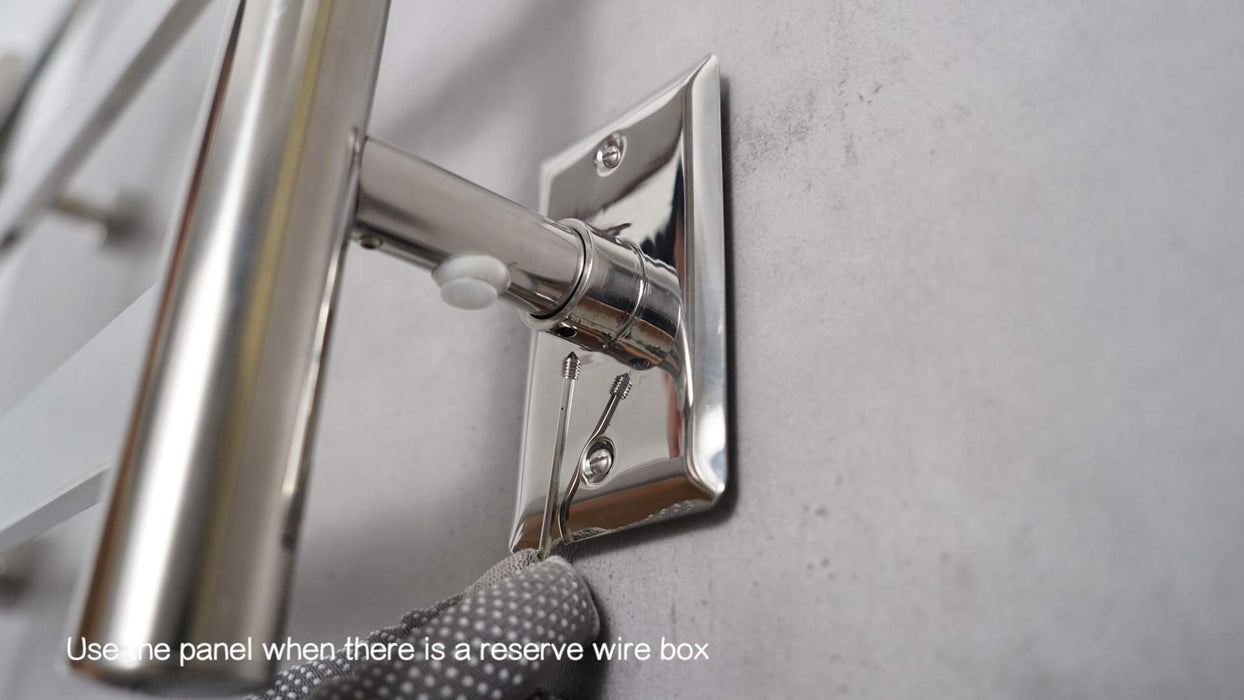 Grey Stainless Steel Wall Plate