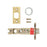 Kwikset Spring Latch - Bright Brass 1